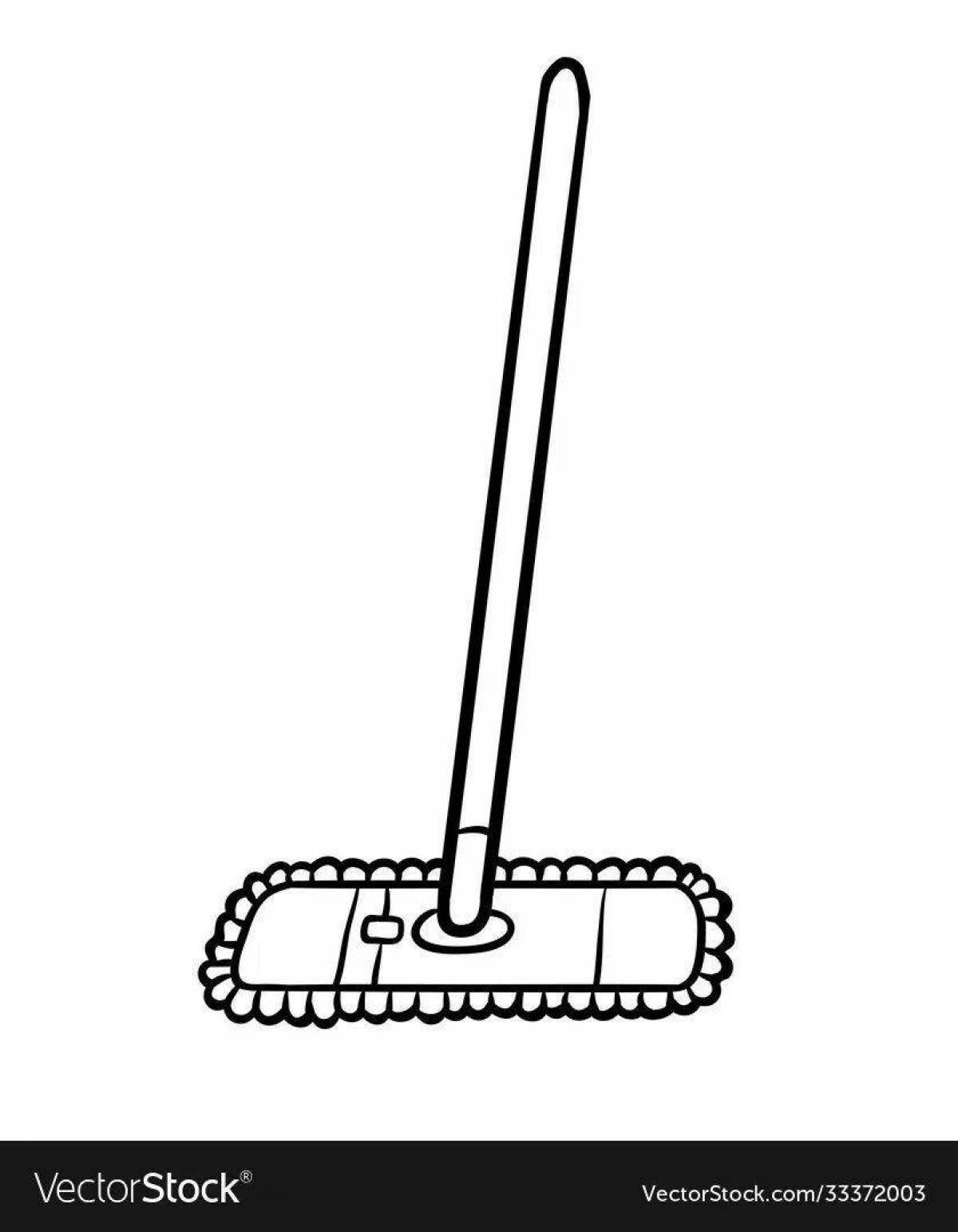 Рисунок швабры для детей