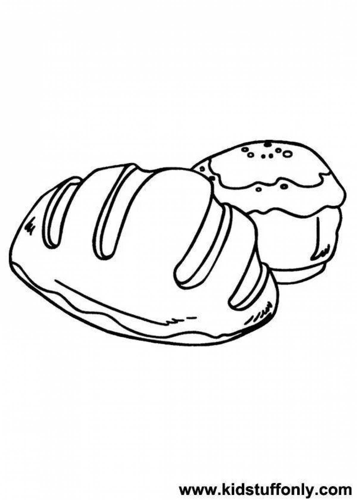 Раскраски Булочки