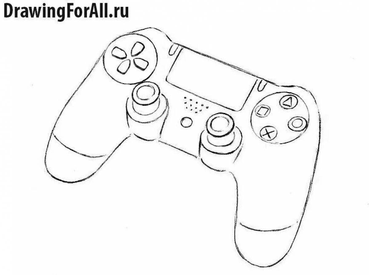 Нарисовать приставка. Ps4 Gamepad. Геймпад пс4 нарисовать. Раскраска геймпад ps5. Джойстик пс4 нарисованный.