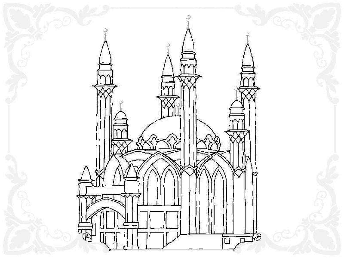 Мечеть кул-Шариф в Казани раскраска