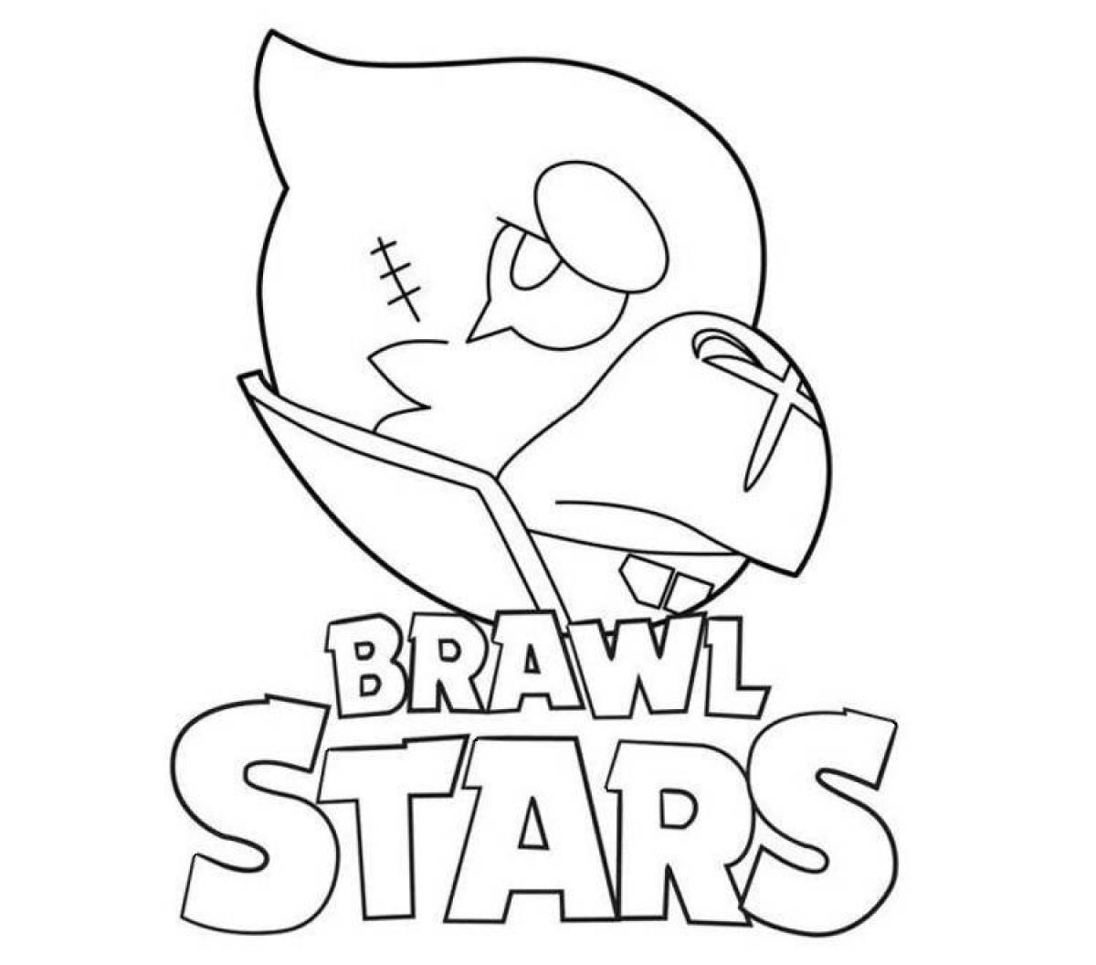 Таинственный логотип bravo stars раскраска