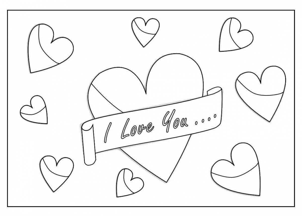 I love you inspirational coloring book