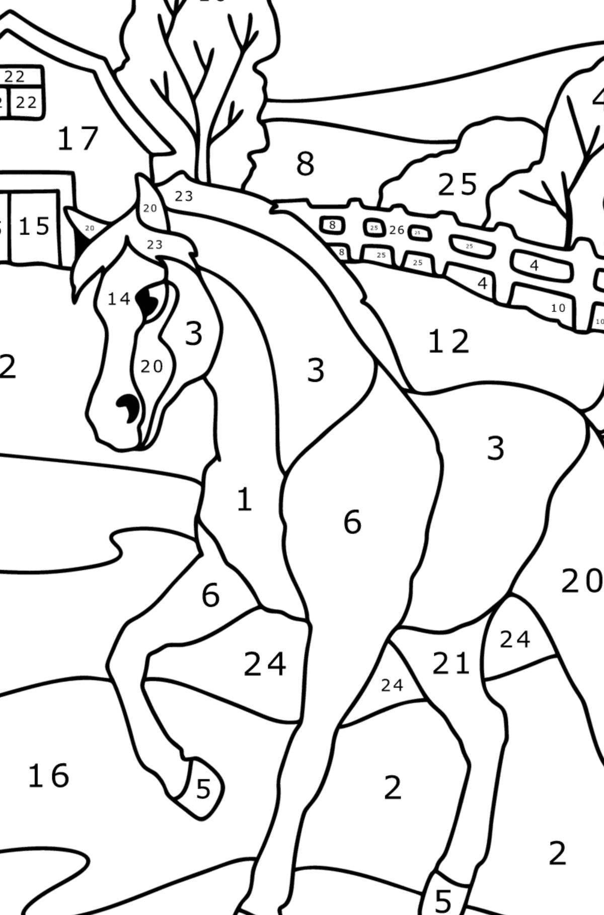 Horse by numbers #9