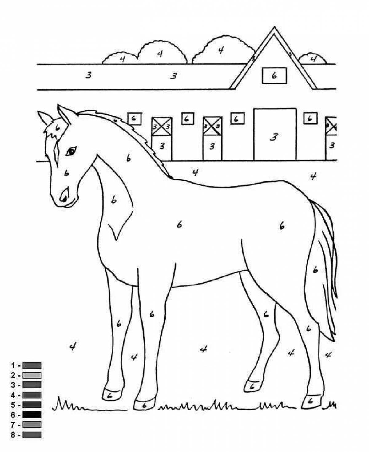 Horse by numbers #13