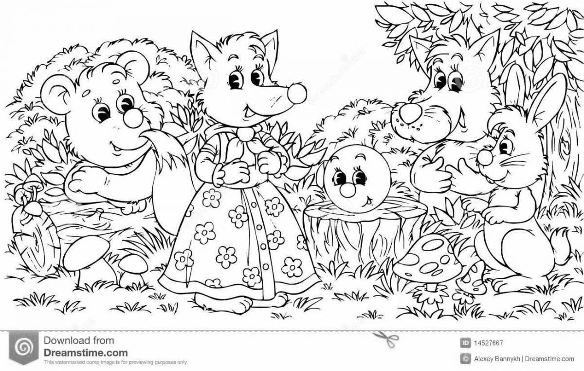 Fairy tale characters coloring pages