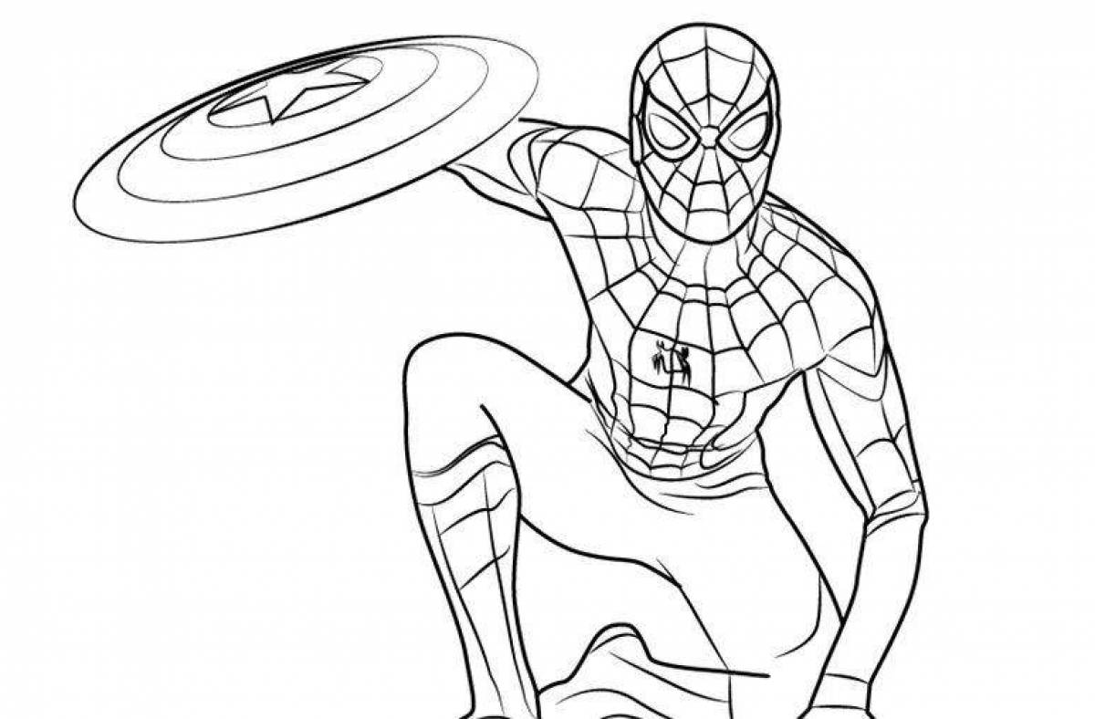 Spiderman with shield #2