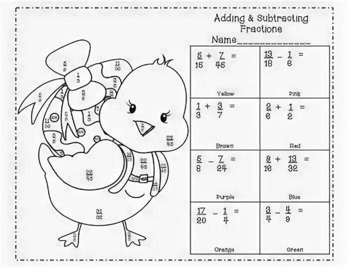 Math grade 5 fractions #4