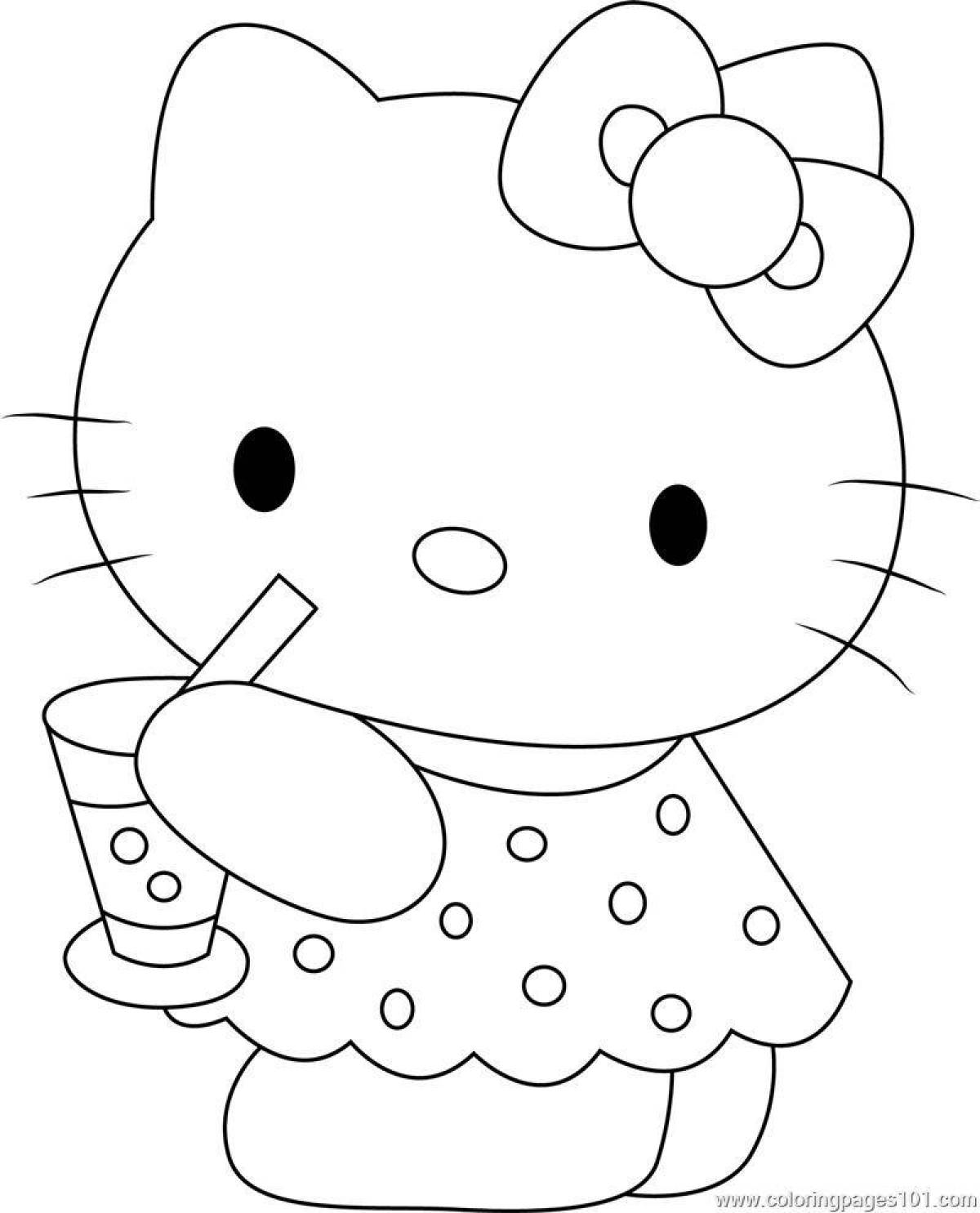 Fun coloring by numbers hello kitty