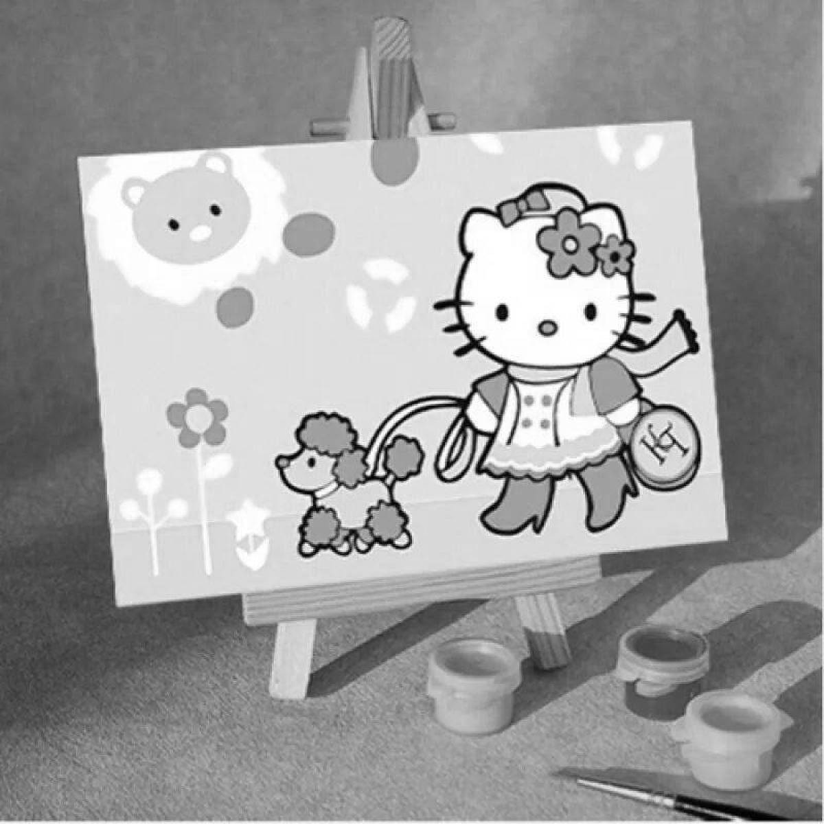 By numbers hello kitty #8
