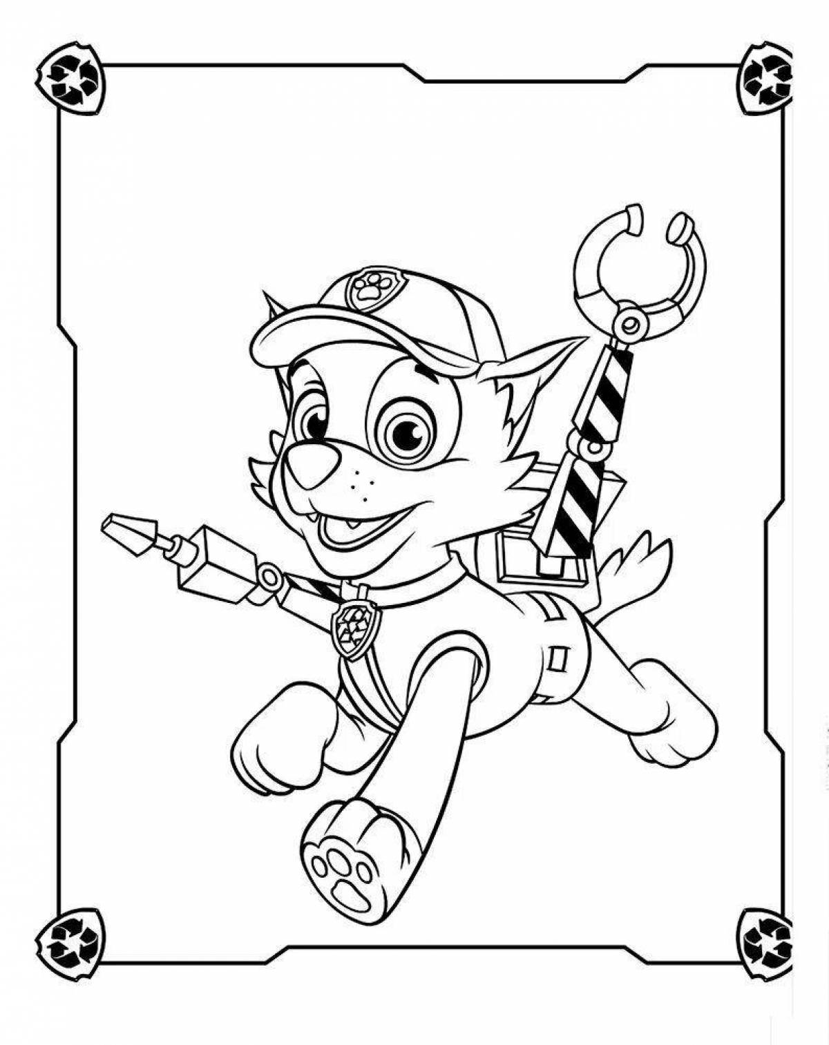 Courageous coloring wild cat paw patrol