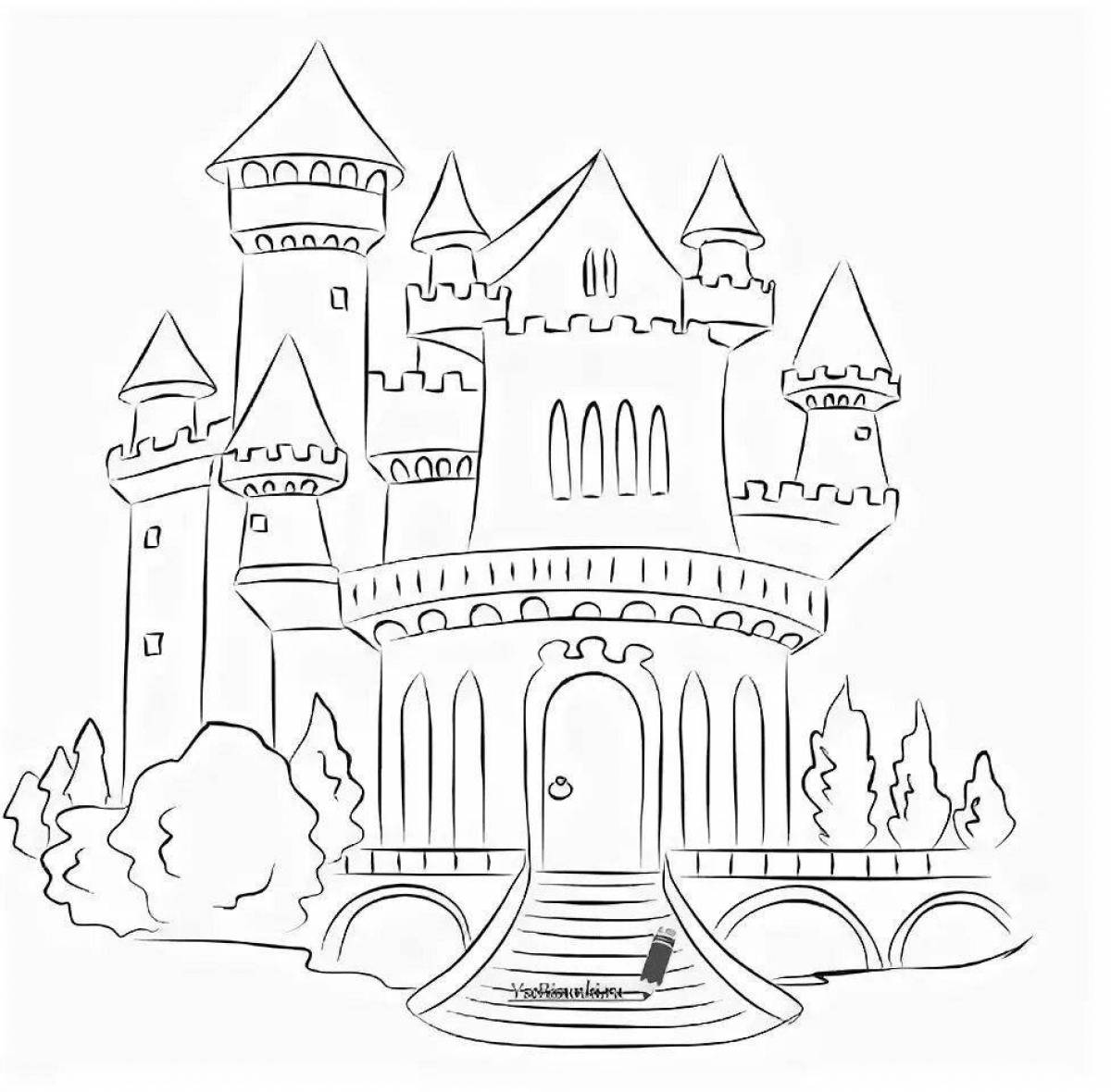 Generous fairy palace coloring book