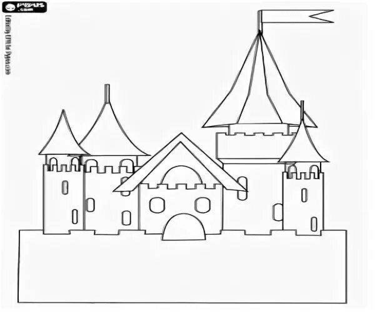 Dazzling fairy palace coloring book