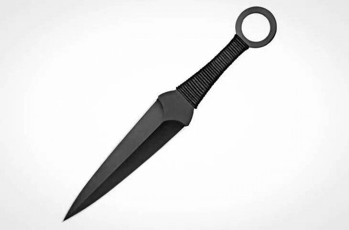 Brilliant coloring kunai knife from standoff 2