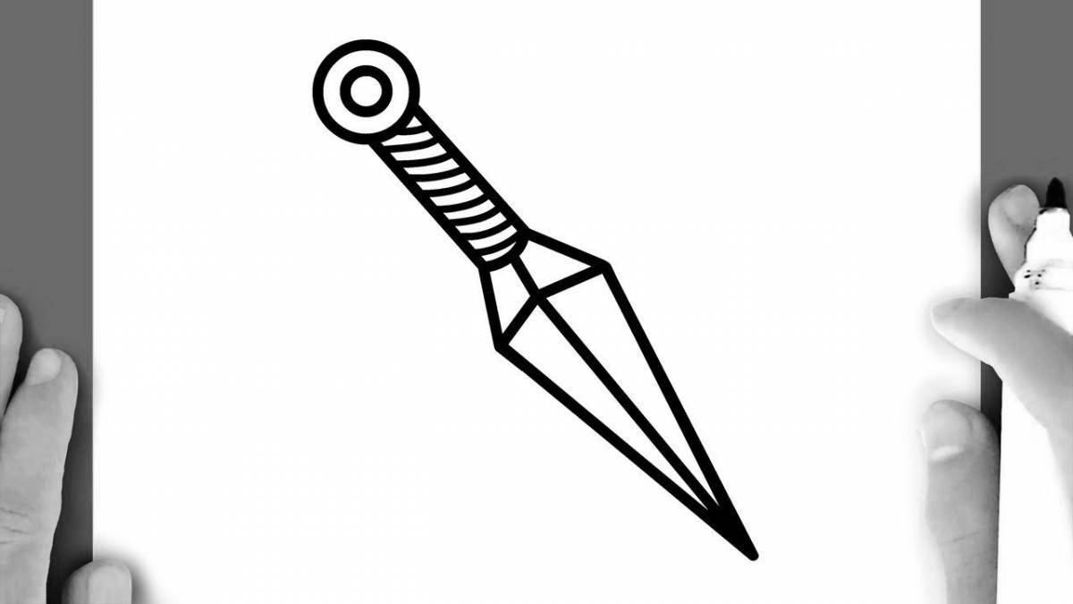 Standoff 2 Strike Knife coloring page