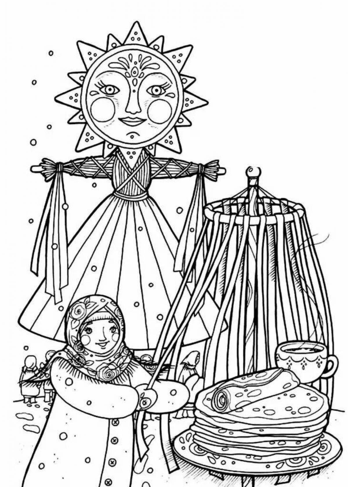 Shrove Tuesday coloring page