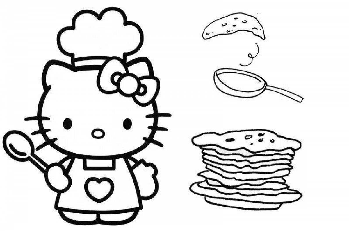 Creative coloring Pancake Tuesday