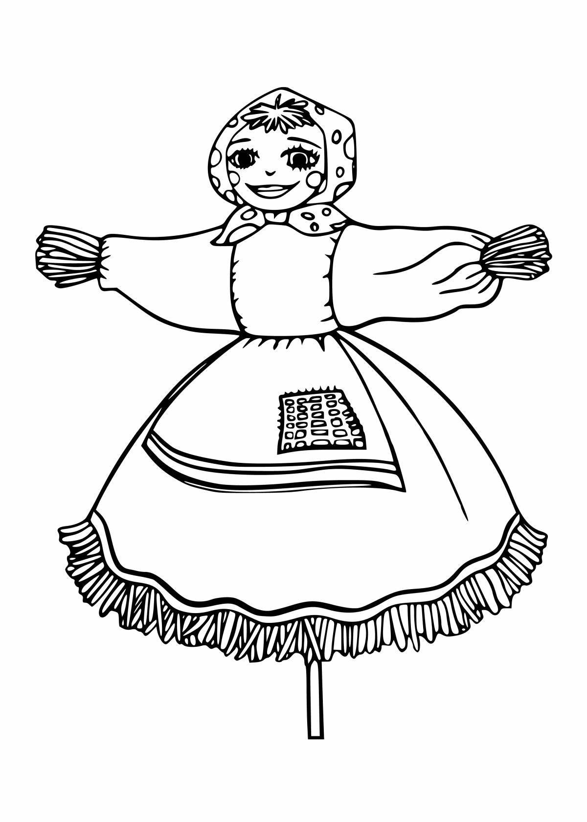 Sparkling Shrove Tuesday coloring page