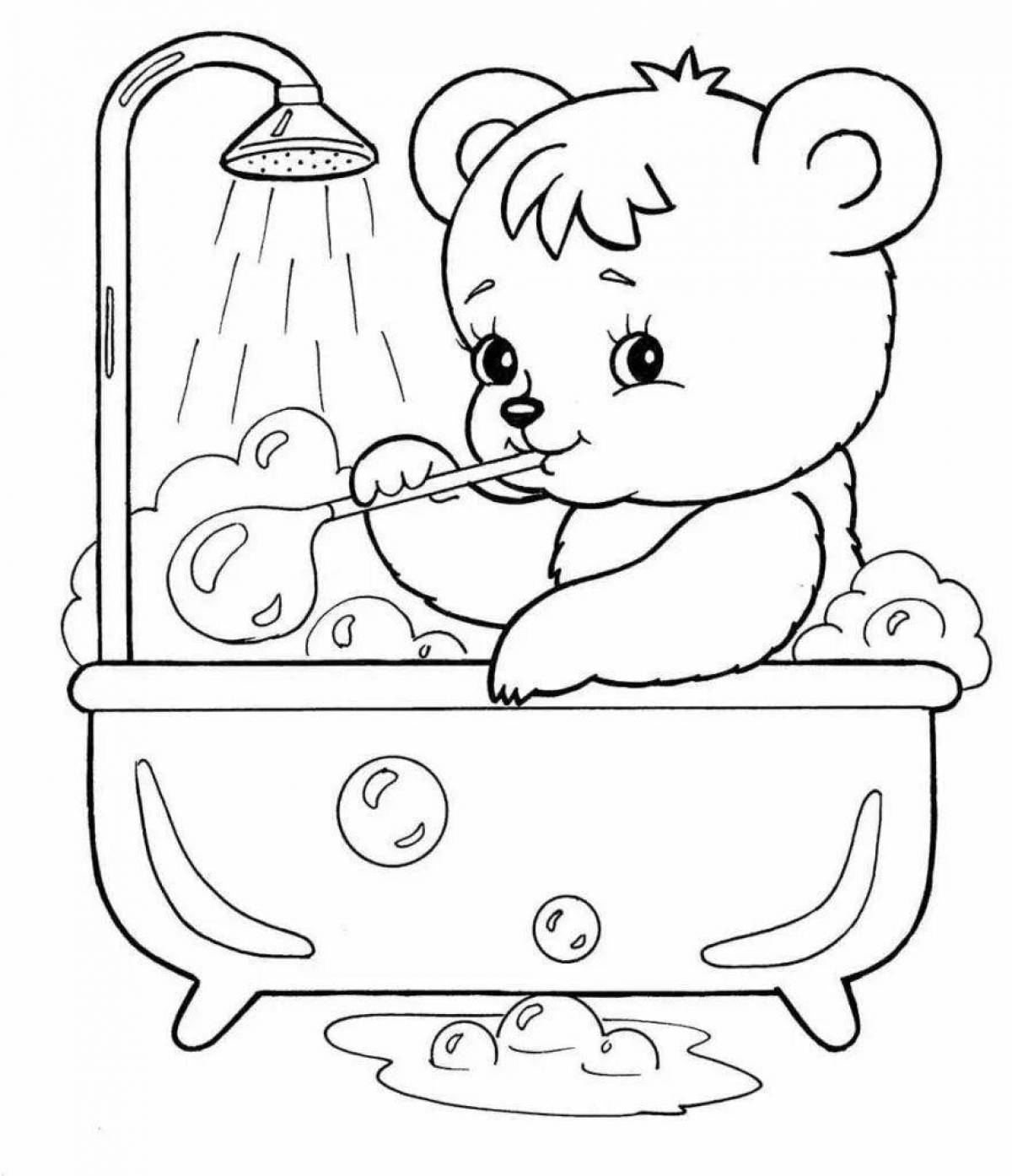 Color-frenzy coloring page in kindergarten 4-5 years old