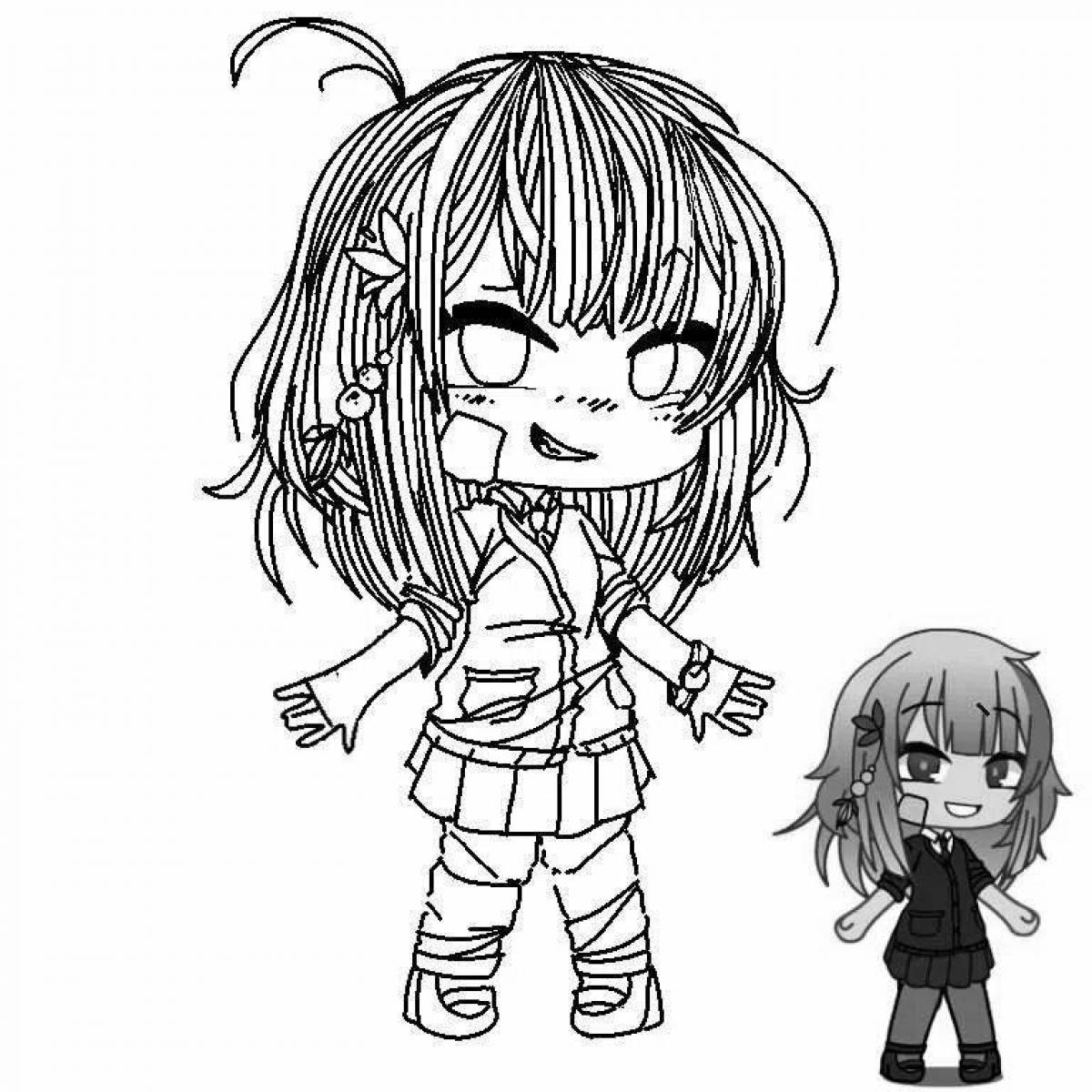 Gachalife coloring page
