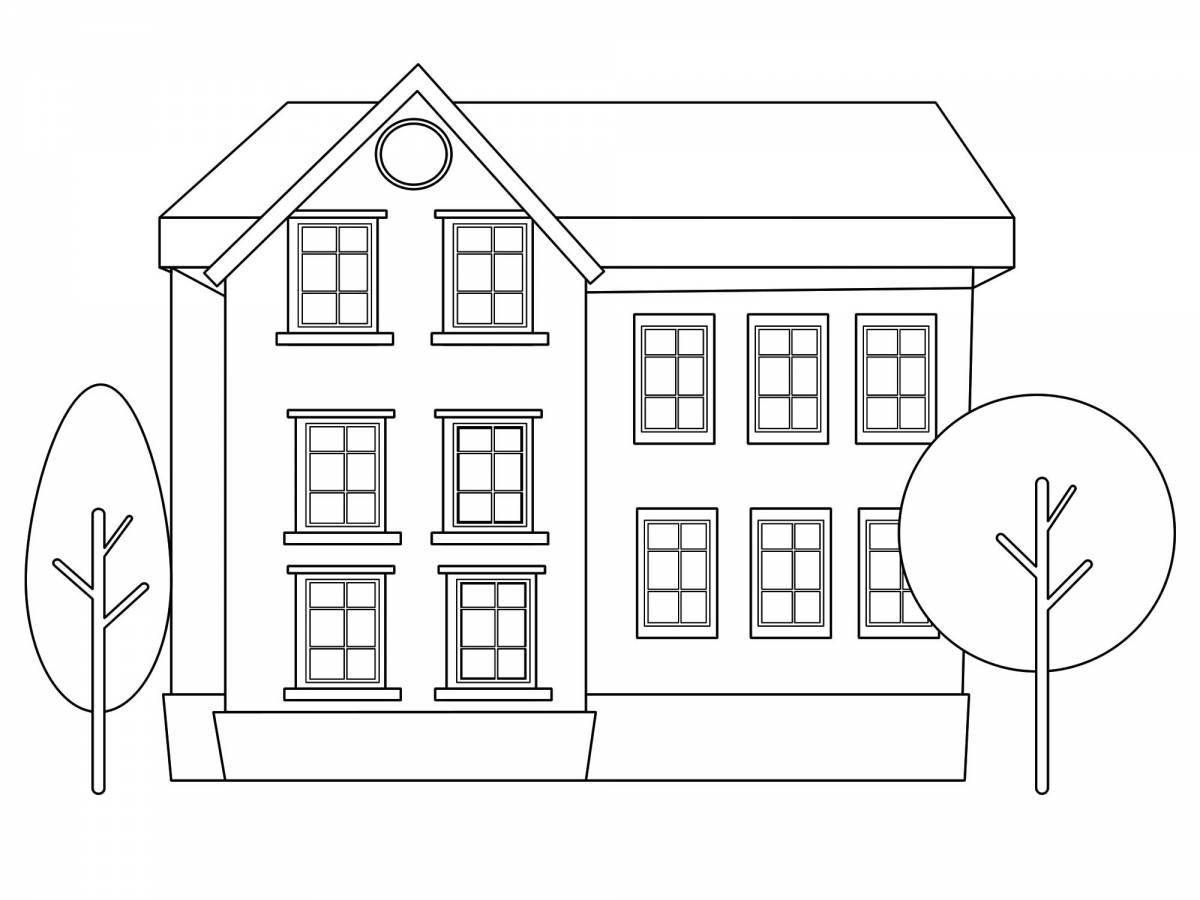 Coloring page magnificent building