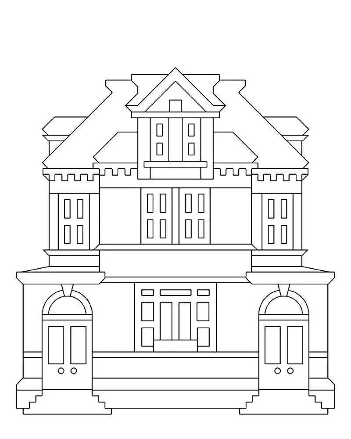 Coloring page wonderful building