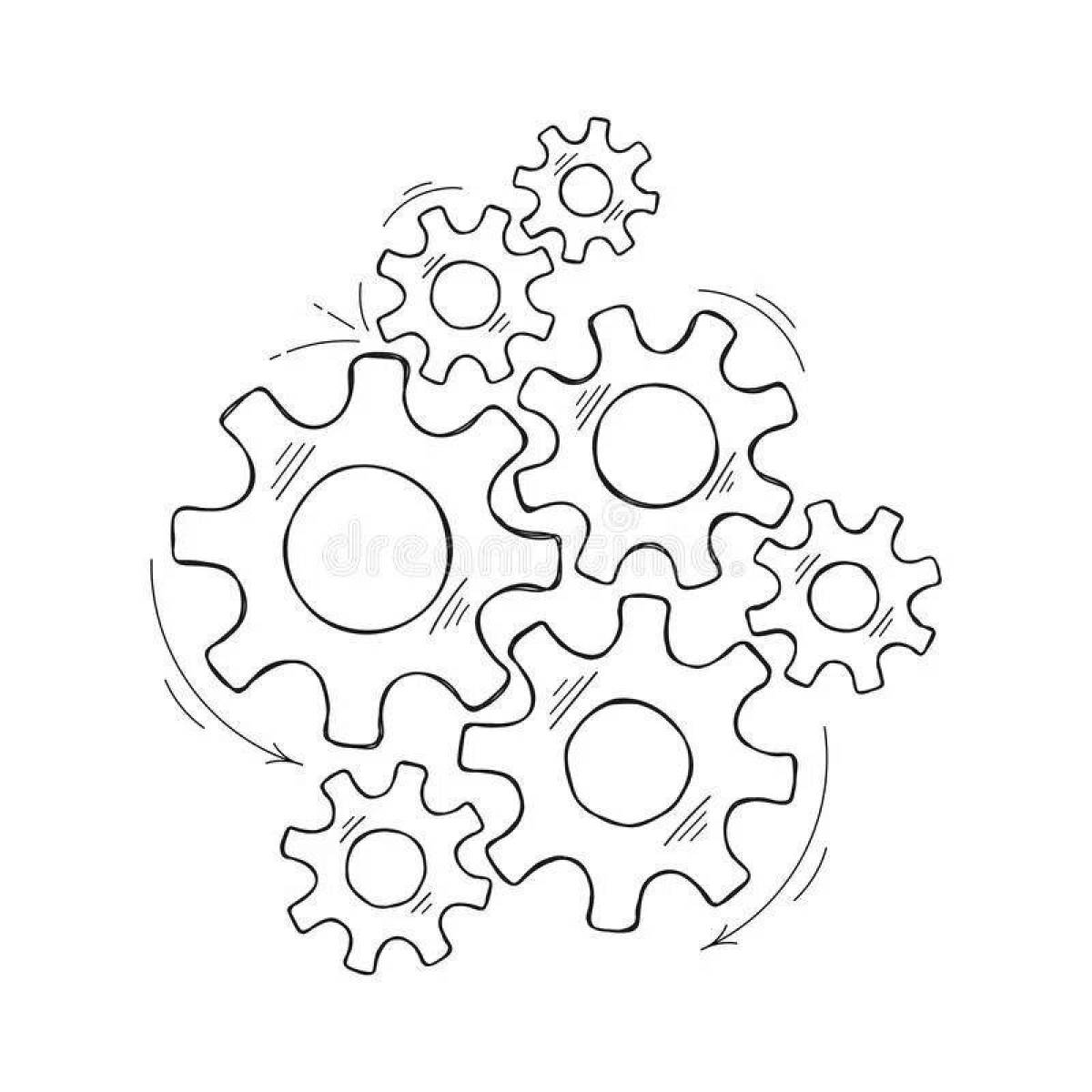 Coloring gears