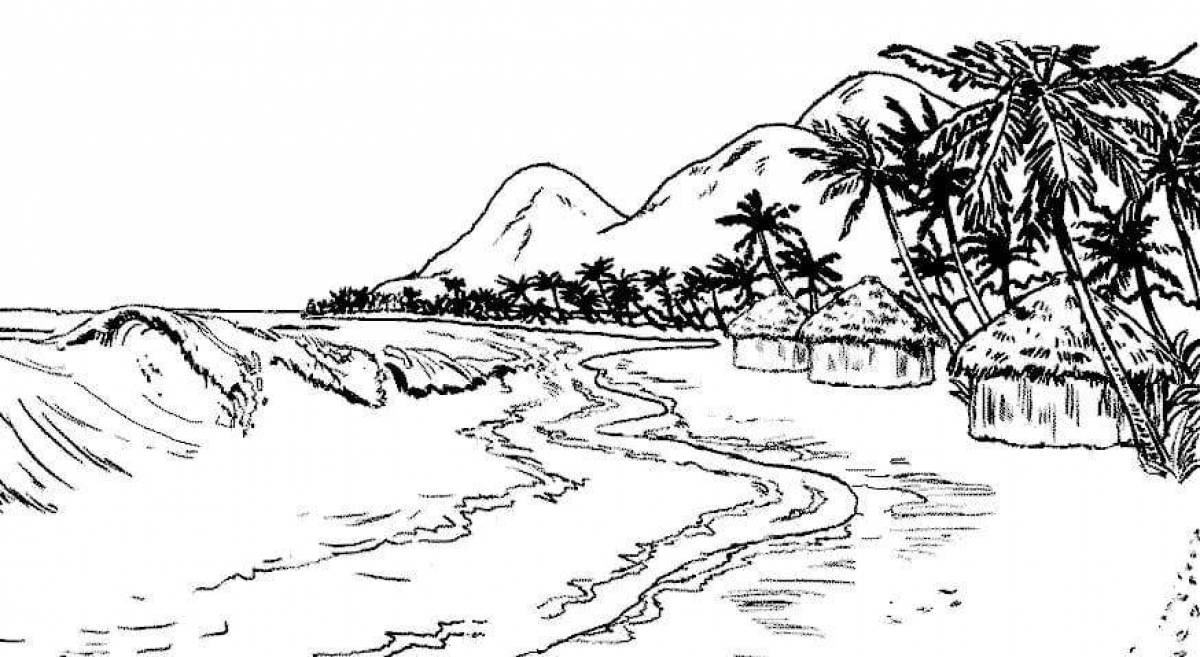 Awesome maldives coloring pages