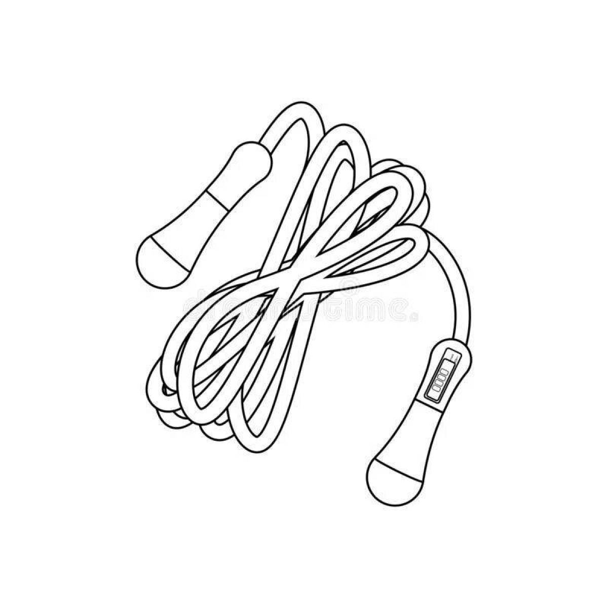 Live jump rope coloring page