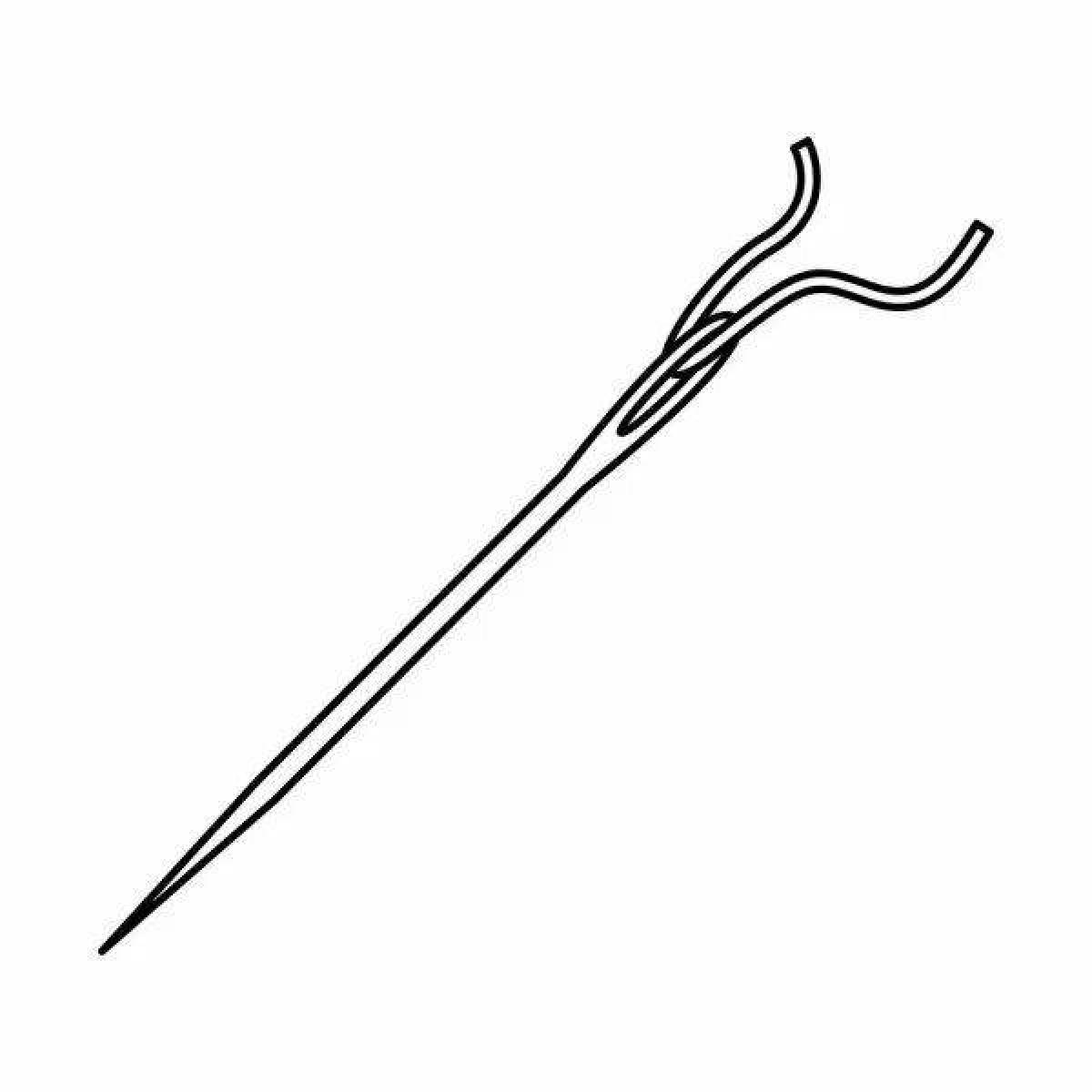 Needles fun coloring page