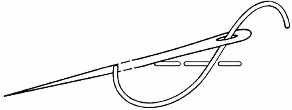 Punch needle coloring page
