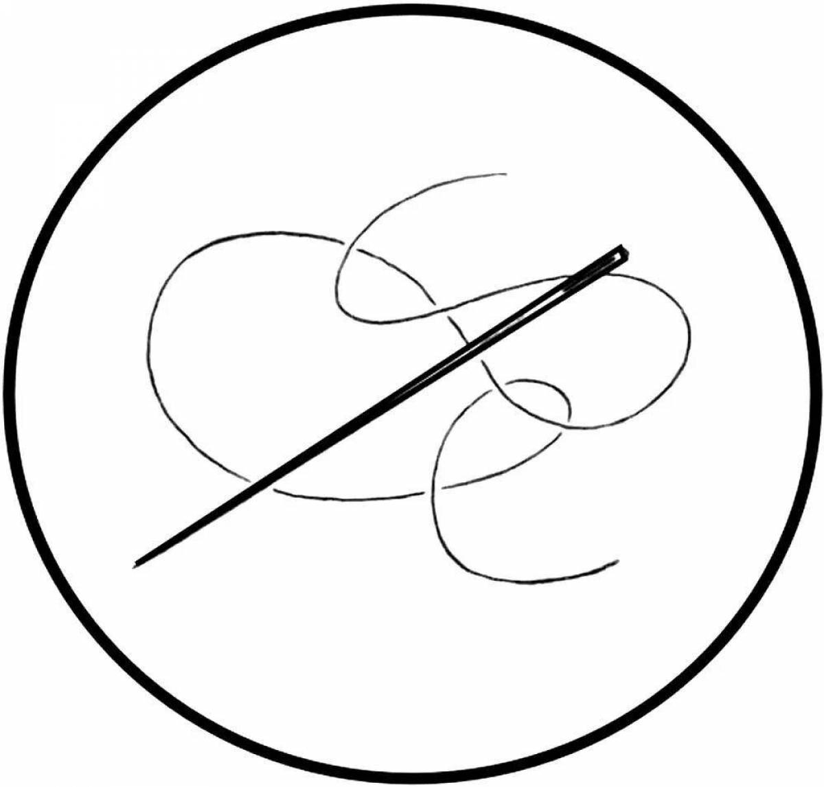 Chara needle coloring