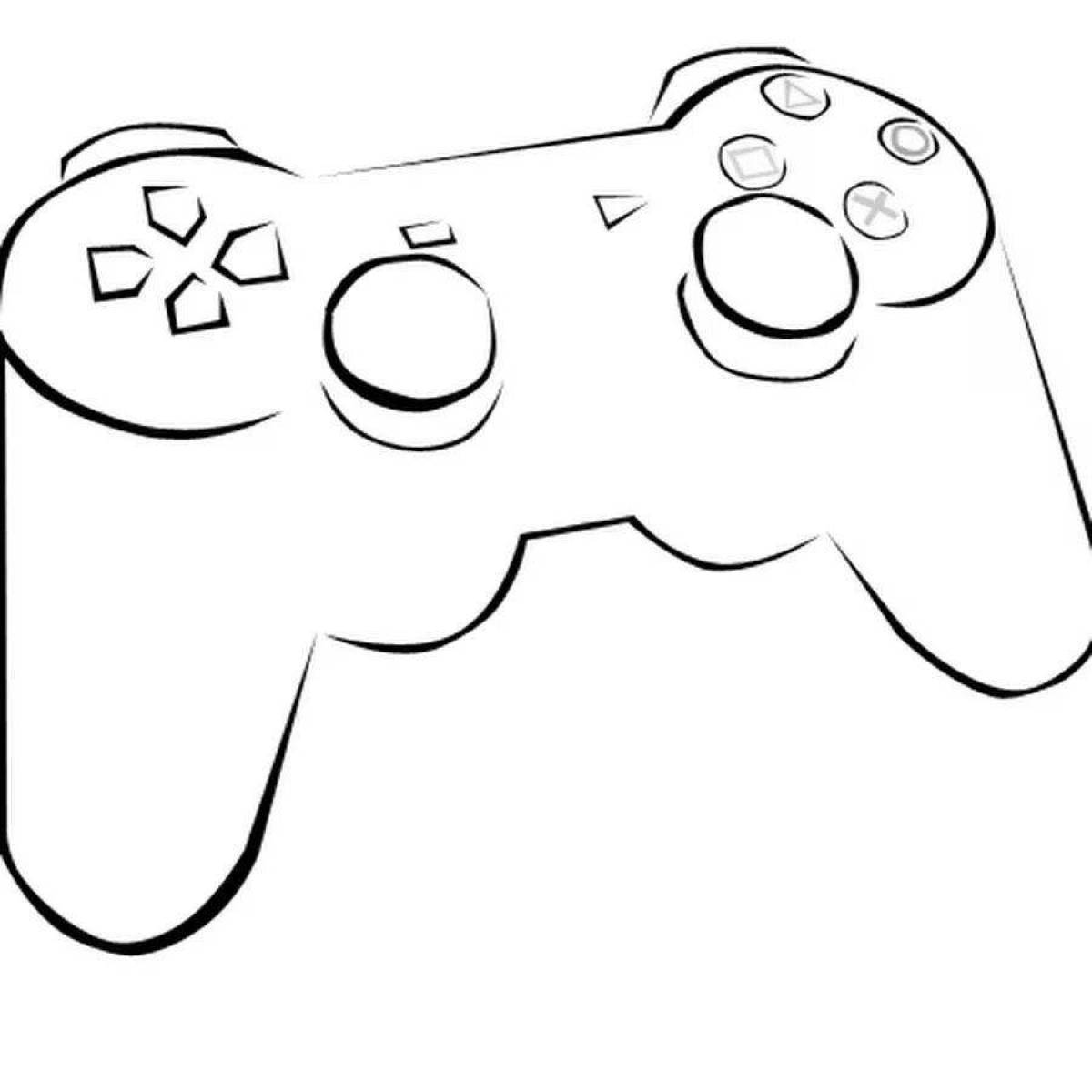 Coloring gamepad coloring page