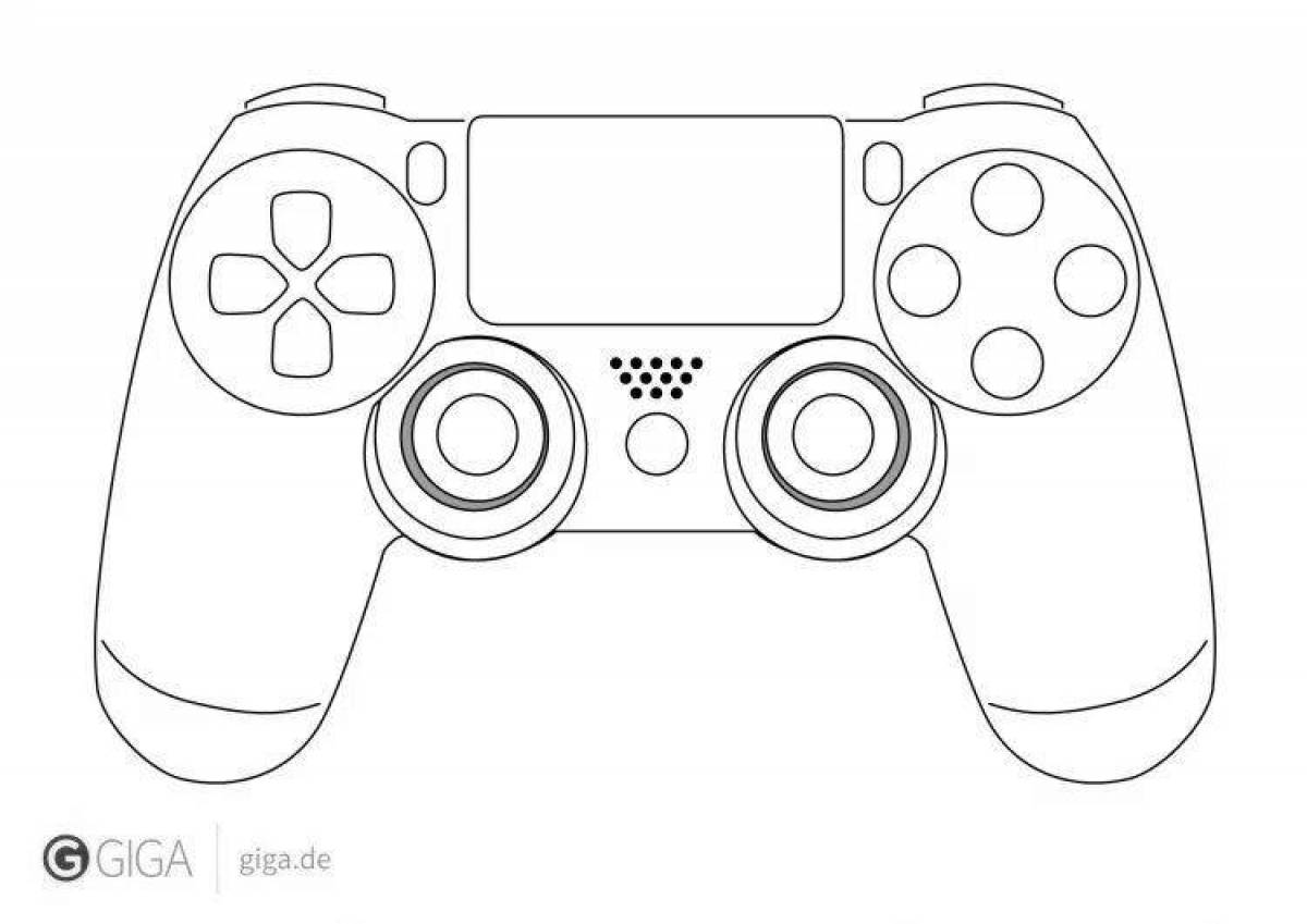 Color-glorious gamepad coloring page