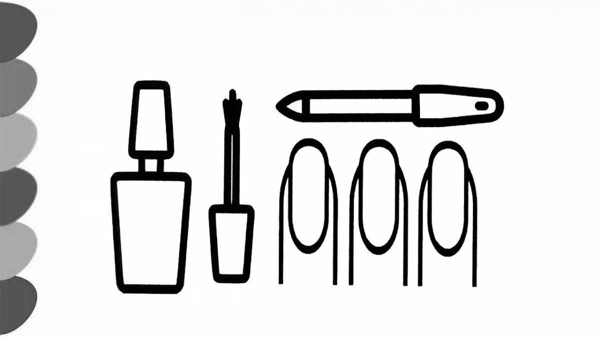 Sparkling Lacquer Coloring Page