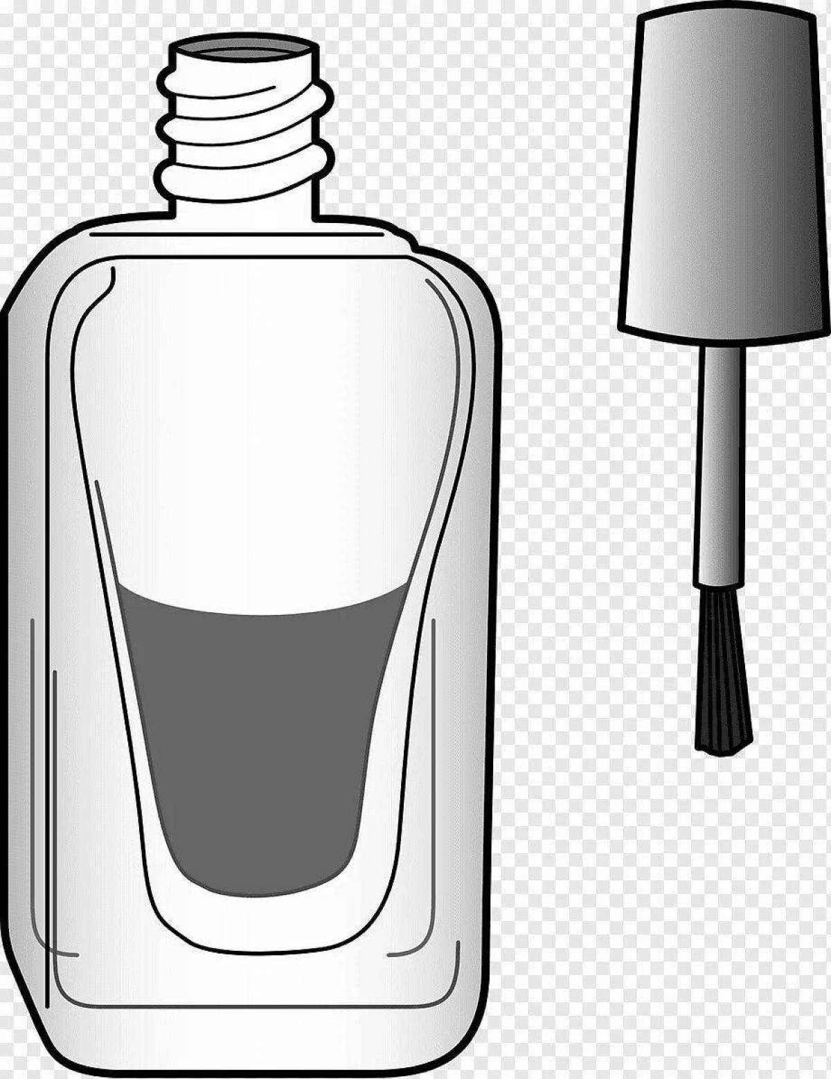 Amazing lacquer coloring page