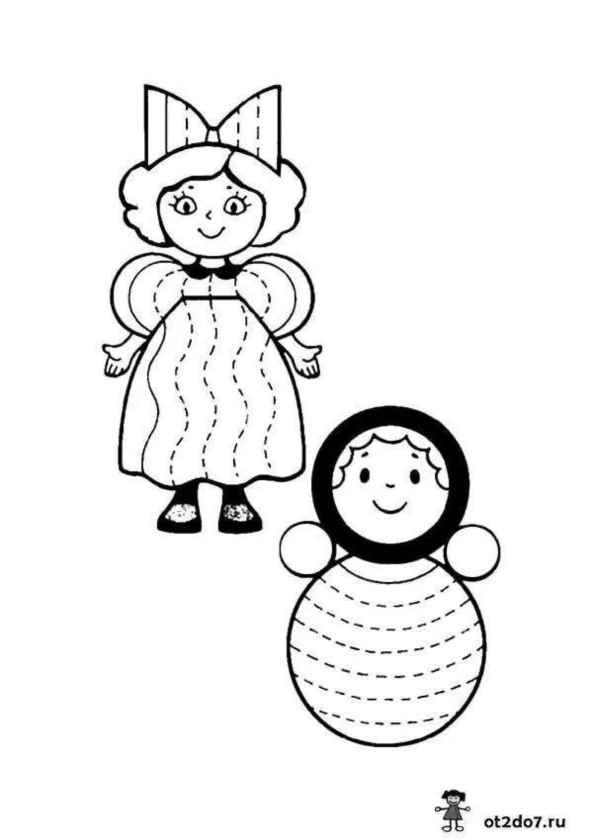 Colorful hatching coloring page