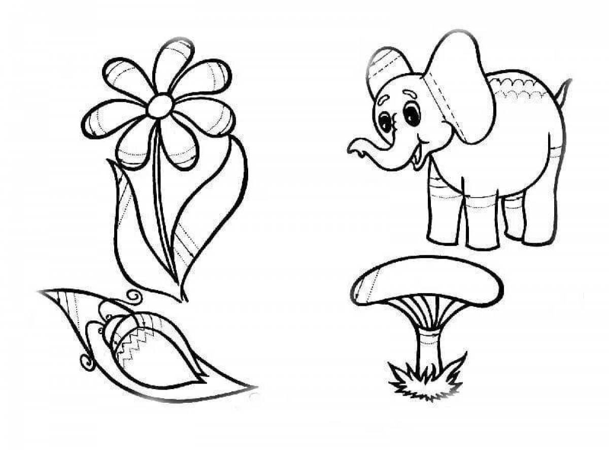 Playful hatching coloring page