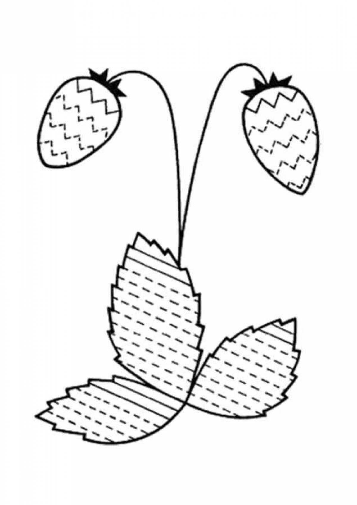 Majestic hatching coloring page
