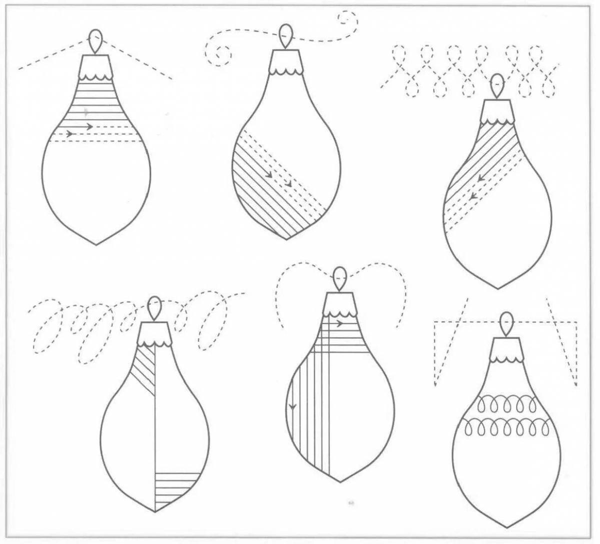 Innovative hatching coloring page