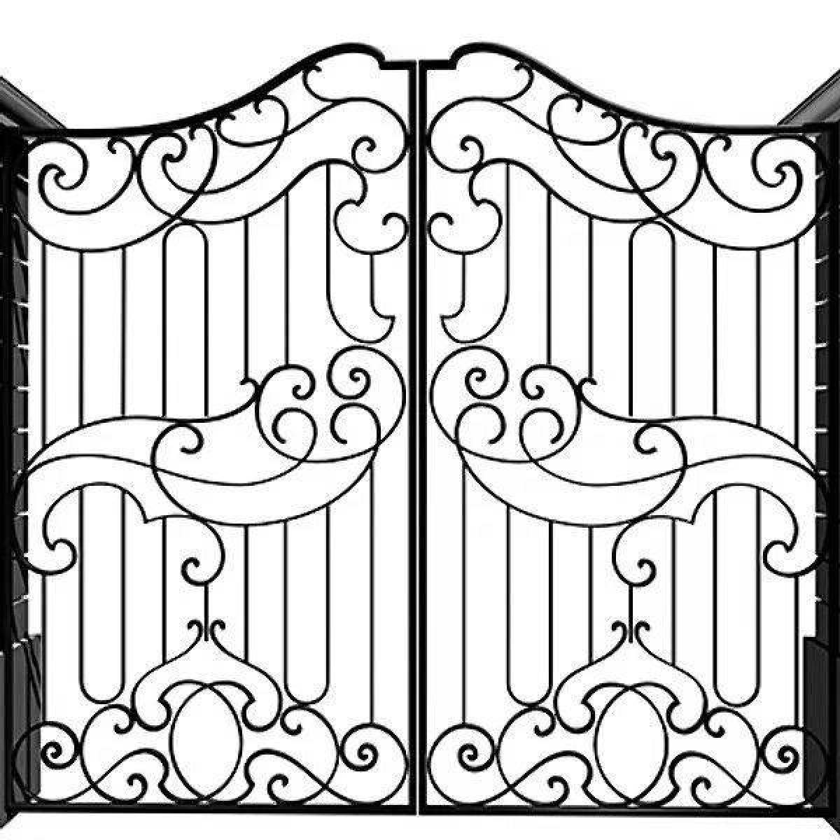 Glamorous coloring of the gate