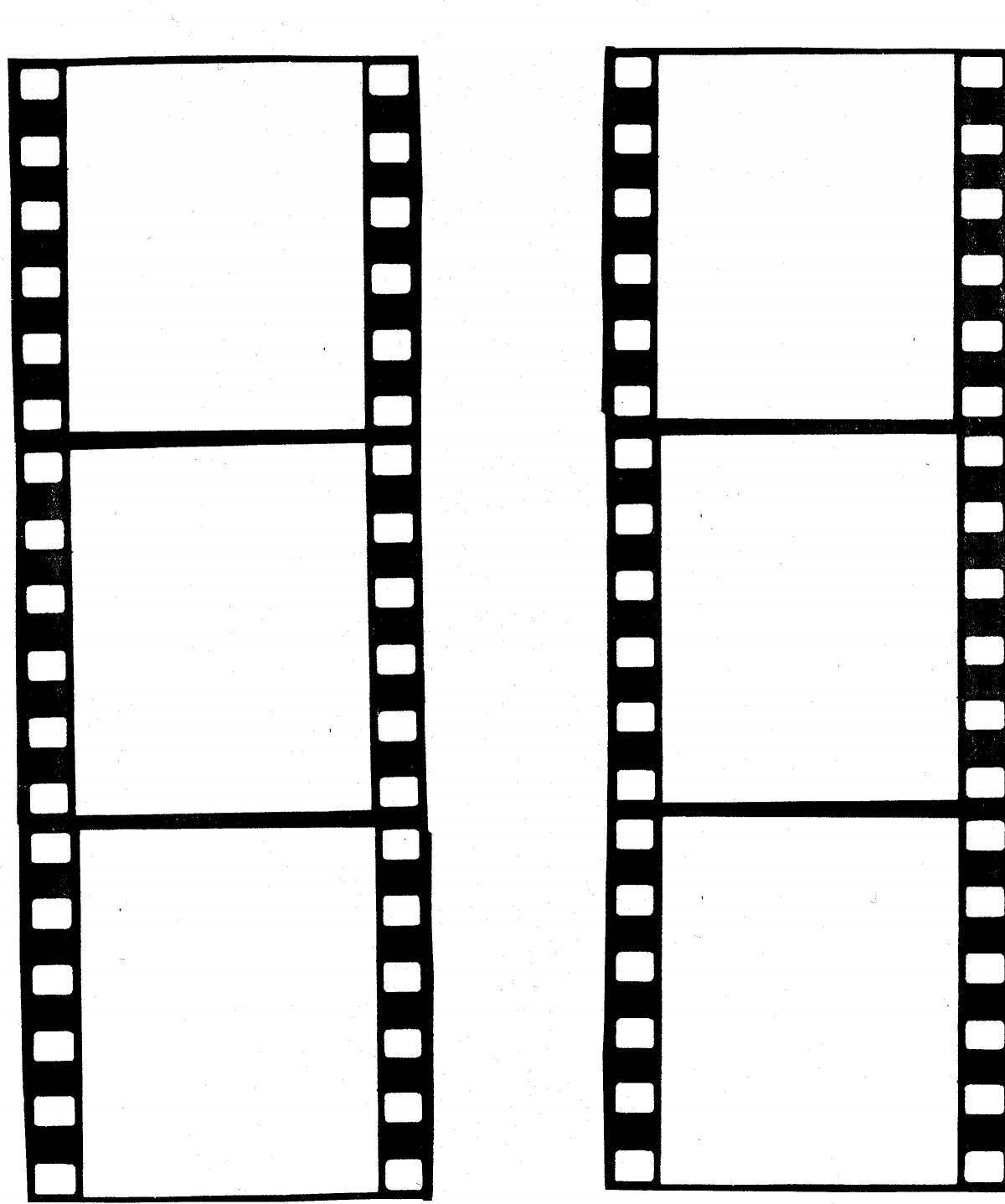 Amazing film strip coloring page