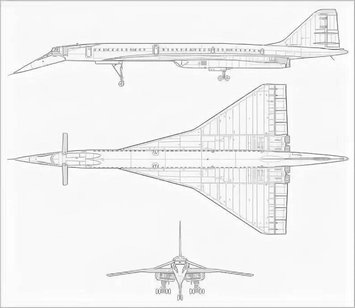 Ту 144 схема салона