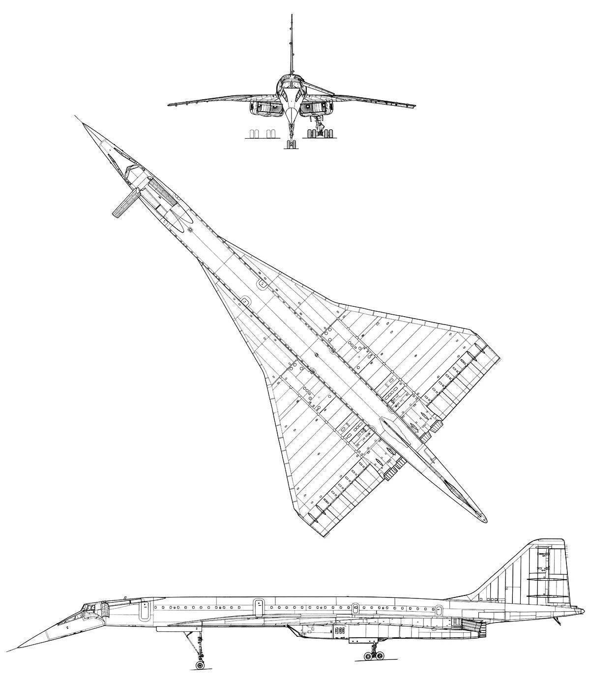 Ту 144 схема салона