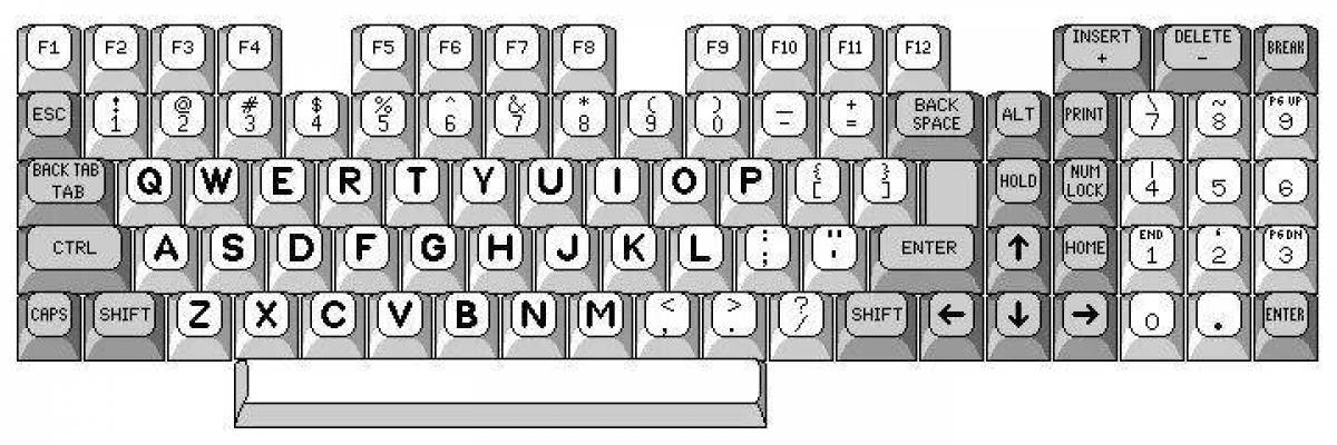 Картинка черно белая клавиатура