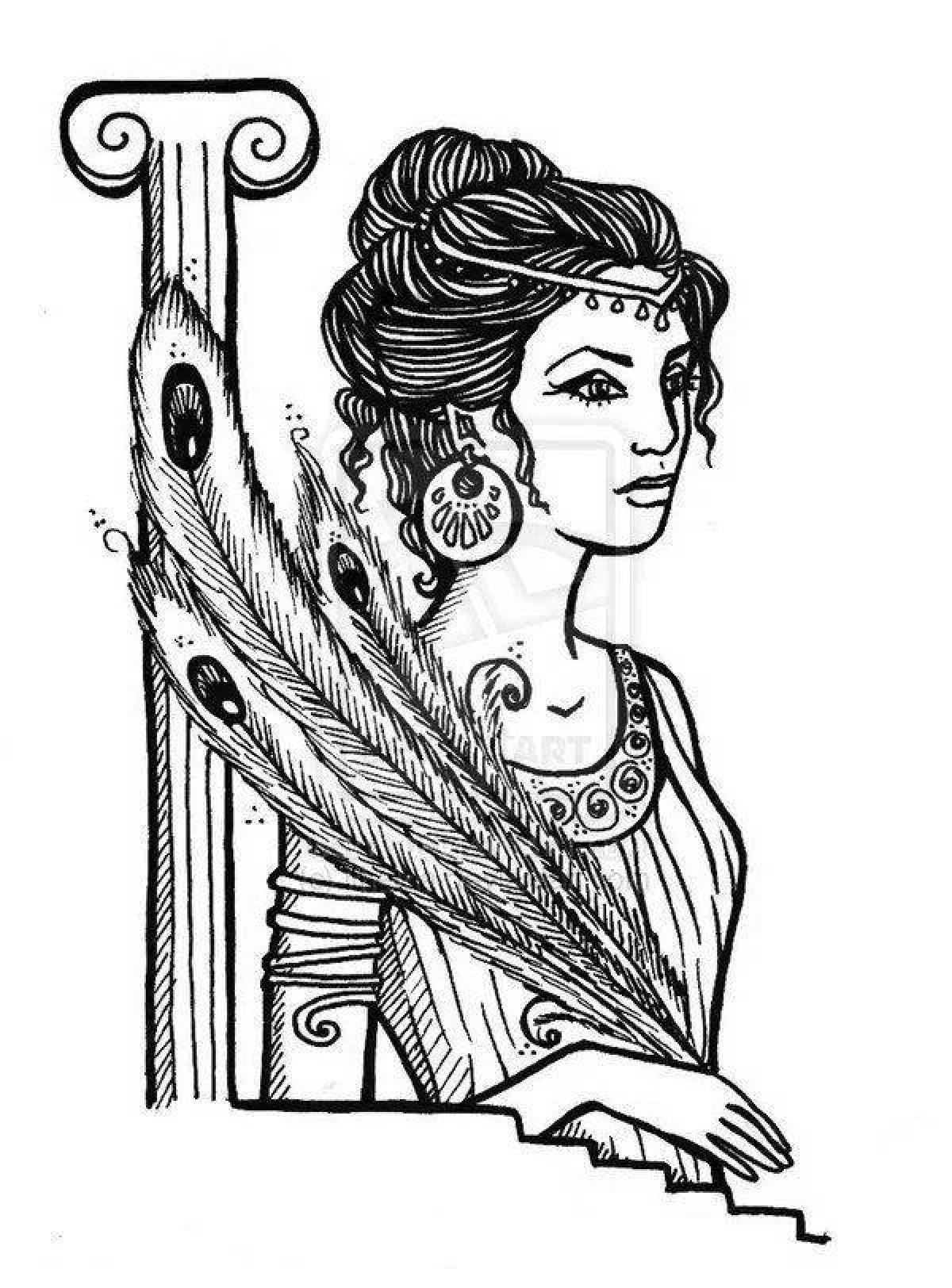 Богиня Греции гера рисунок