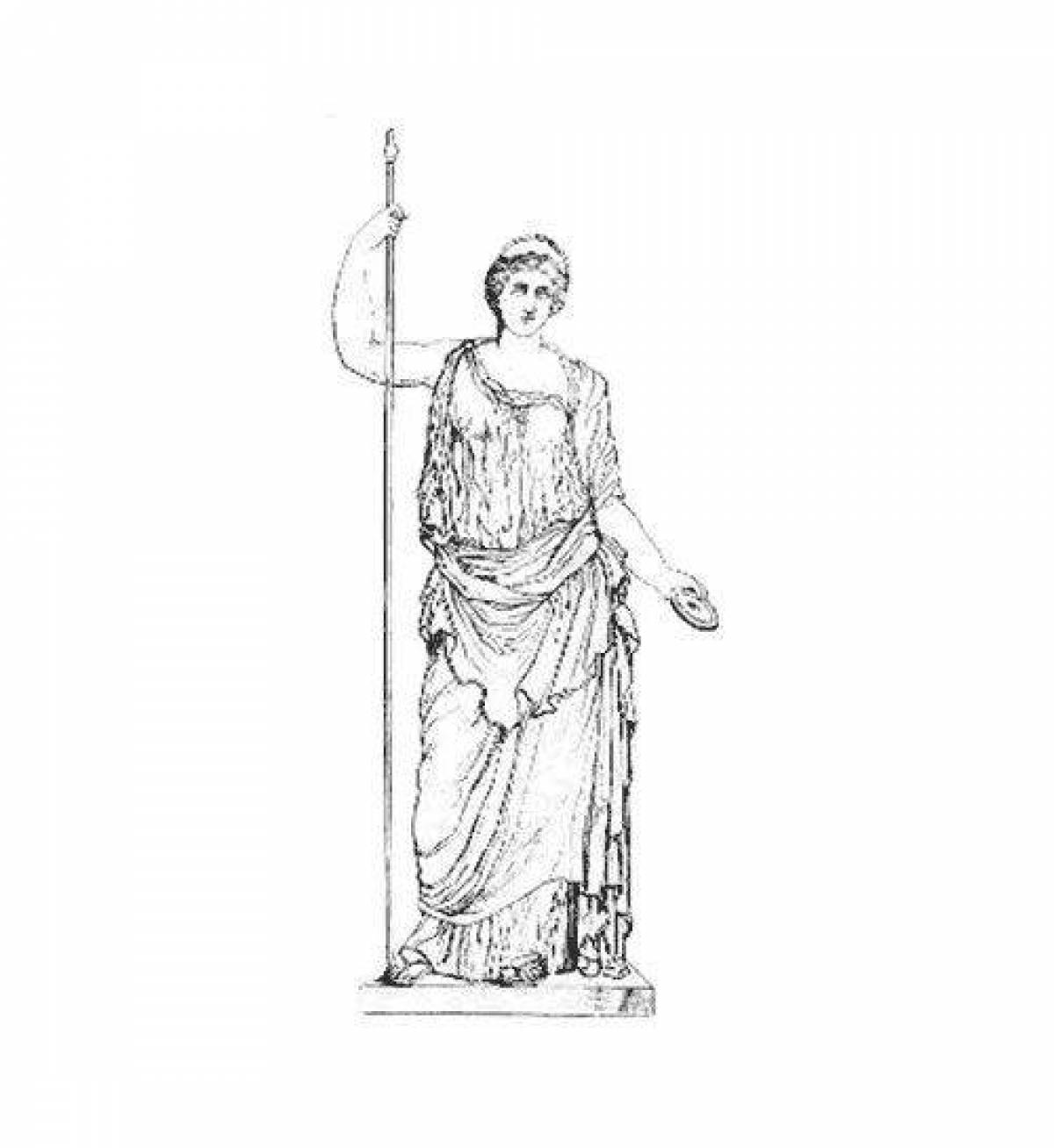 Гера жена Зевса рисунок