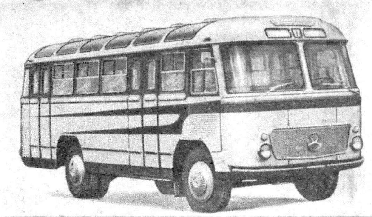Рисунок автобуса на памятник