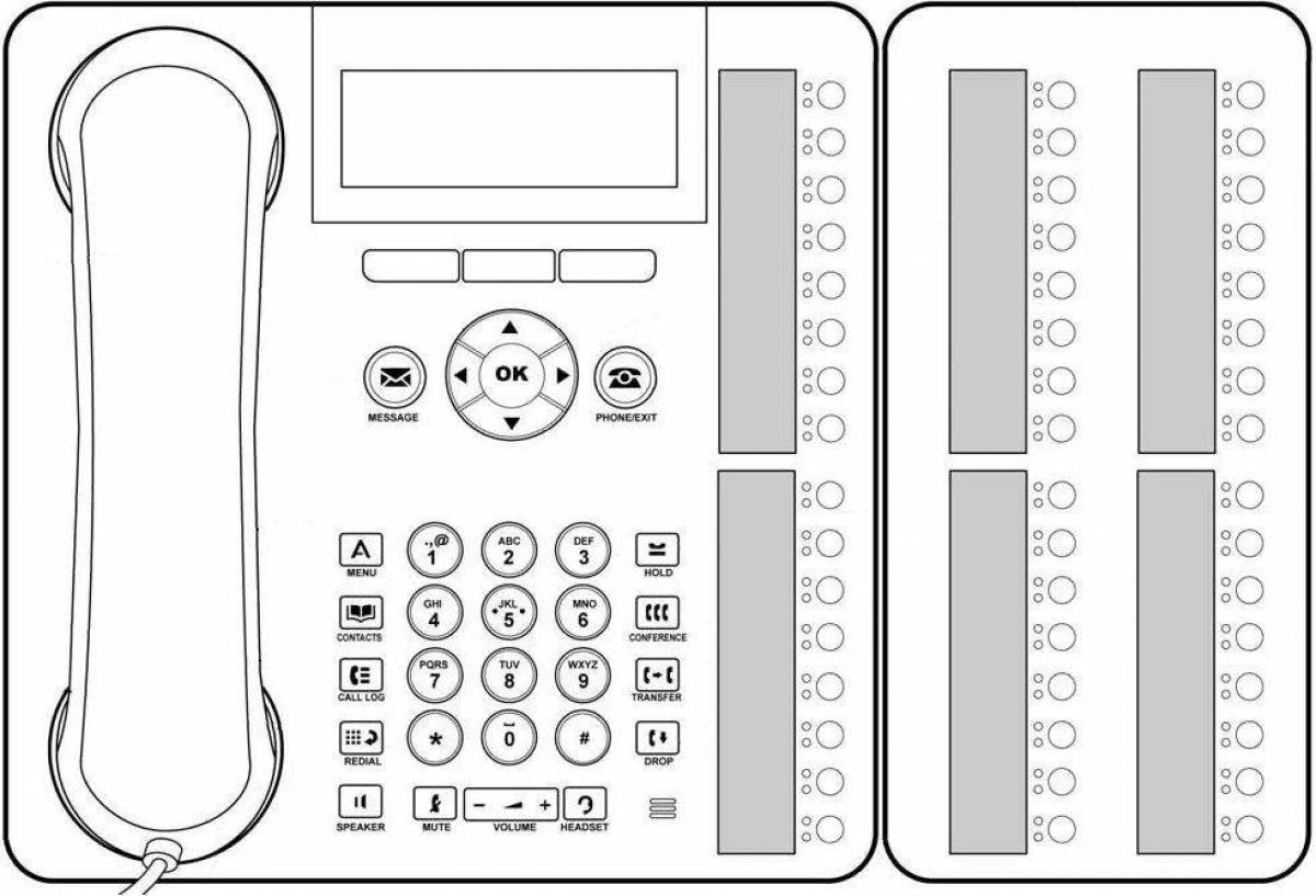 Нарисовать кнопочный телефон
