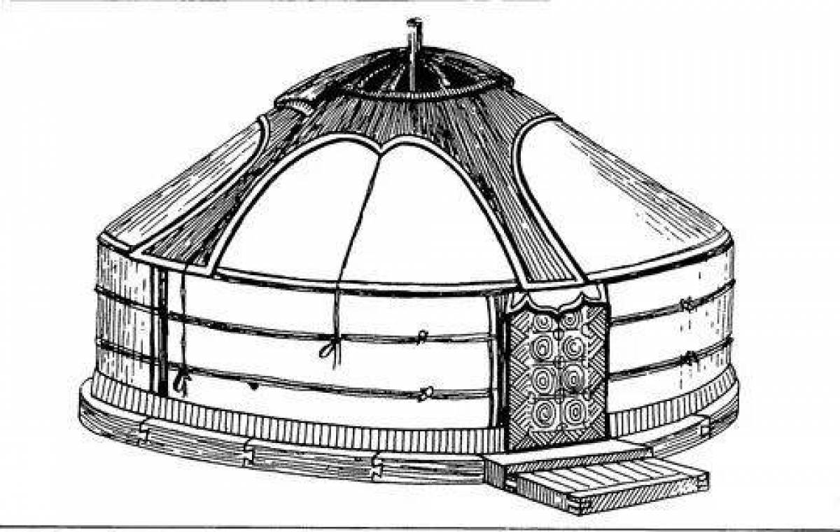 Юрта рисунок