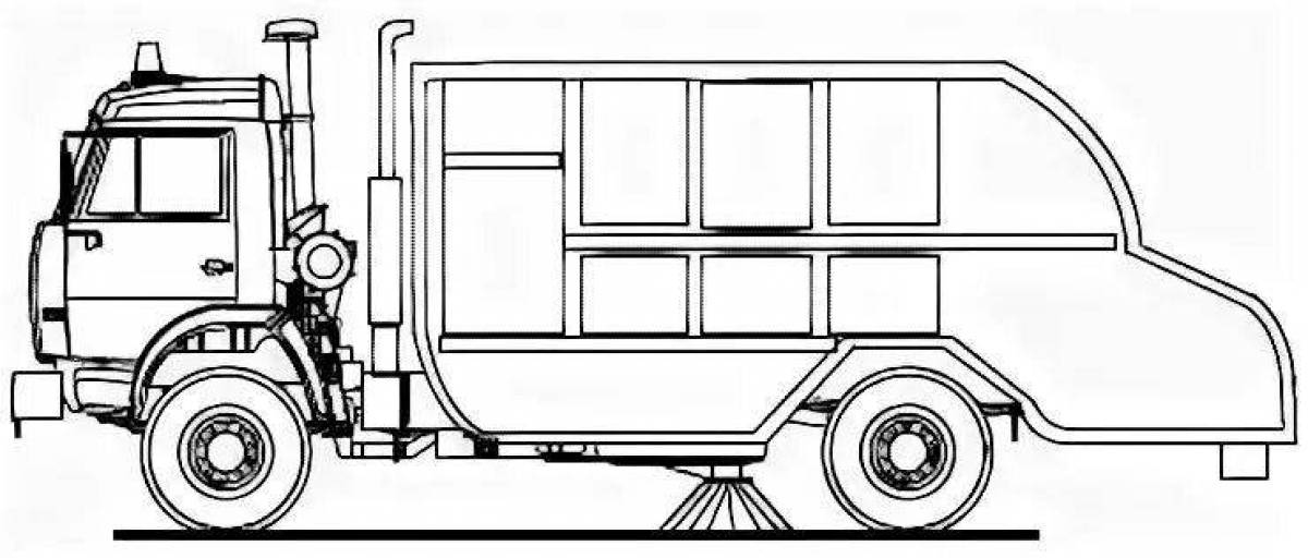 Как нарисовать уборочную машину